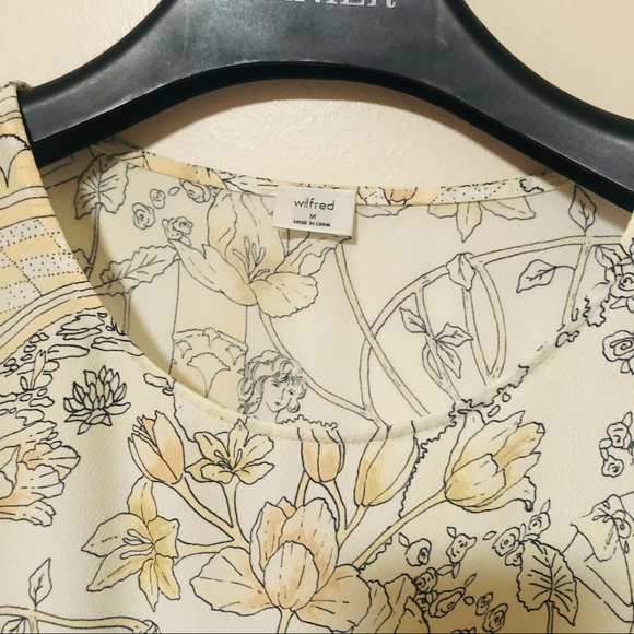 Aritzia Wilfred Macee Peplum Blouse MEDIUM - Picture 4 of 8